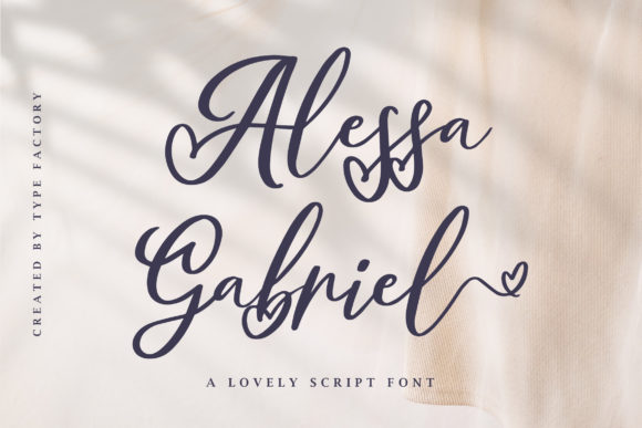 Alessa Gabriel: Elegant Handwritten Font