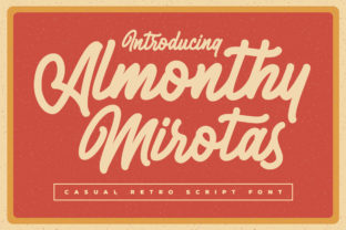 Almonthy Mirotas: A Vintage Handwritten Font