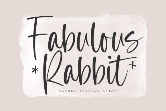 Fabulous Rabbit Handbrushed Script