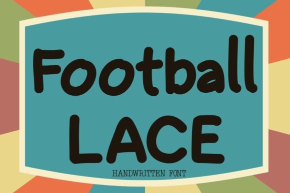 Football Lace: The Playful Handwritten Font That Brings Joy to Kids’ Projects and Classroom Design