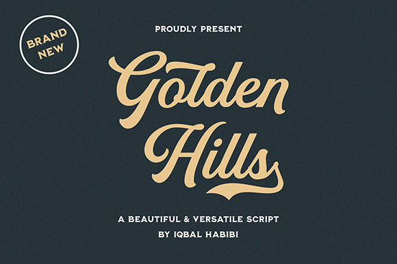 Golden Hills: A Handwritten Font That Fits Modern Branding Without Trying Too Hard
