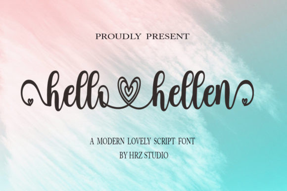 Hello Hellen: A Handwritten Font That Fits Real Creative Workflows