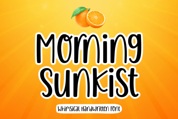 Morning Sunkist: A Whimsical Handwritten Font for Crafting Projects