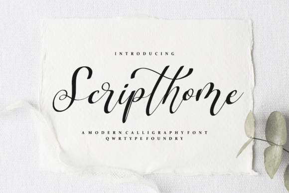 Scripthome: A Modern Handwritten Font for Real Projects